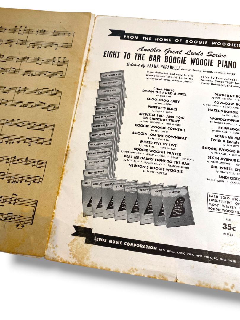 1943 Boogie Woogie Bugle Boy Sheet Music Piano Music Solo Don Raye Hughie Prince