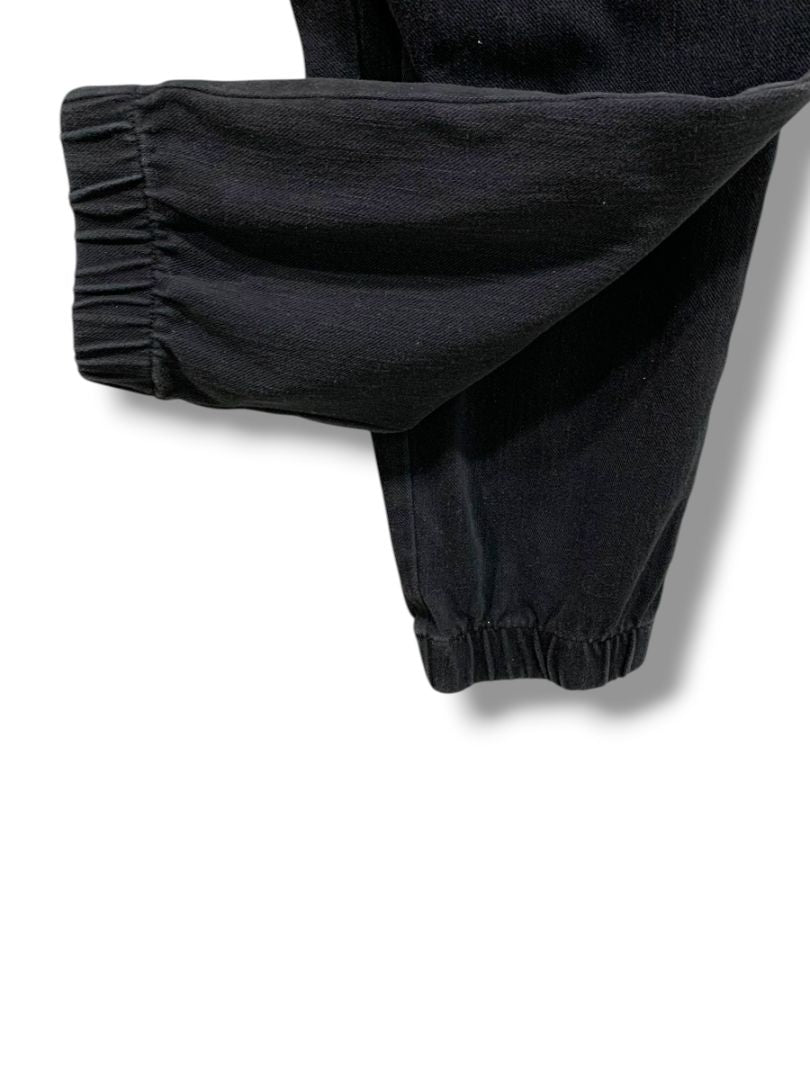 22WP Belle Kim Gravel Petite Womens Plus Size Black Joggers Pull On Pants