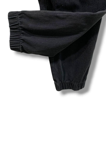 22WP Belle Kim Gravel Petite Womens Plus Size Black Joggers Pull On Pants