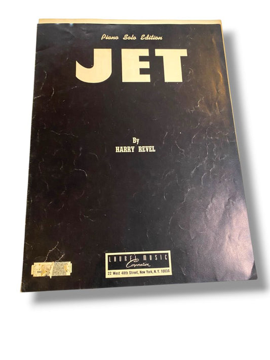 1951 Jet by Harry Revel Sheet Music Piano Solo Edition Laurel Music Corporation