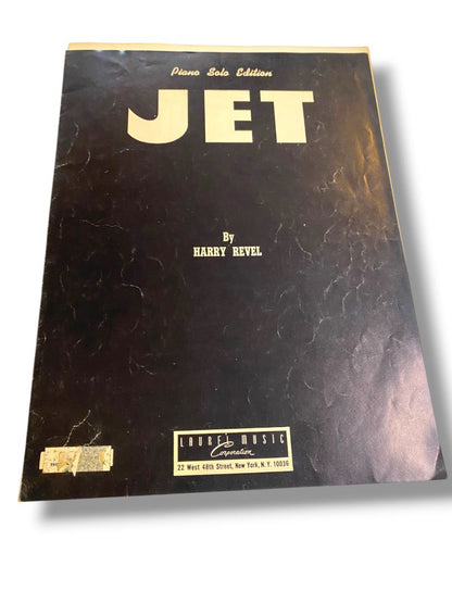 1951 Jet by Harry Revel Sheet Music Piano Solo Edition Laurel Music Corporation