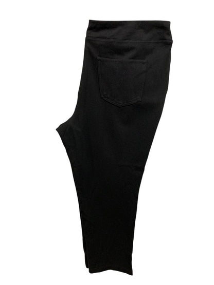 Size 20WP Belle by Kim Gravel Womens Black Pull On Ponte Knit Pants Petite