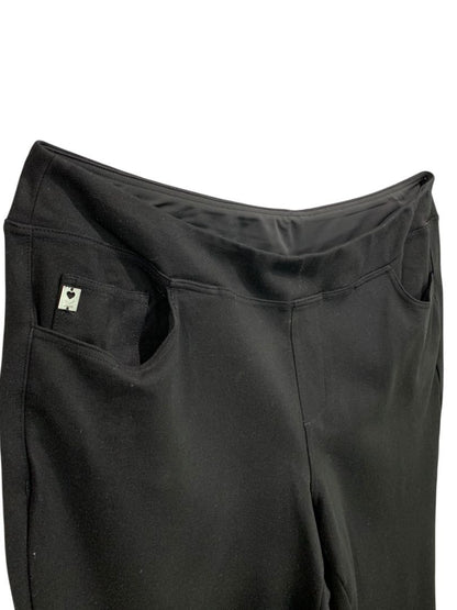 Size 20WP Belle by Kim Gravel Womens Black Pull On Ponte Knit Pants Petite