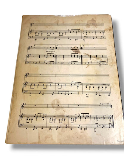 1972 Crocodile Rock Sheet Music Elton John Bernie Taupin Warner Bros