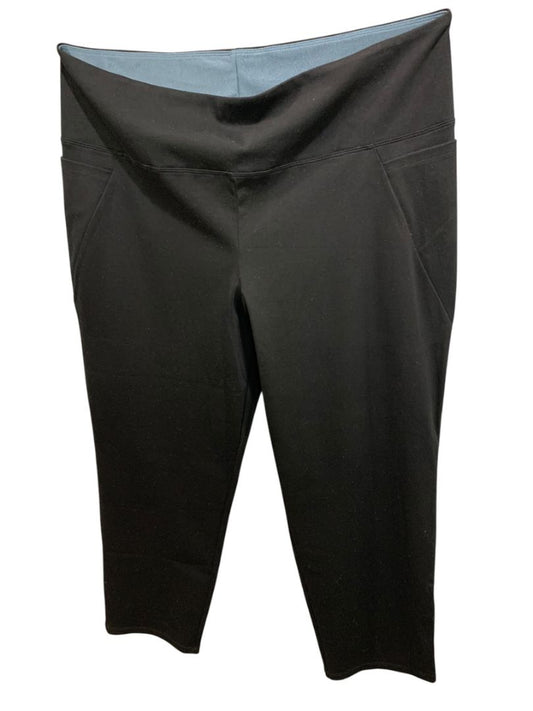 Size 2XP Women with Control Black Pull On Pants Pockets Straight Leg Petite