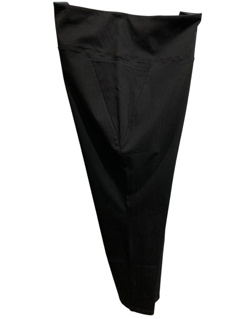 Size 2XP Women with Control Black Pull On Pants Pockets Straight Leg Petite