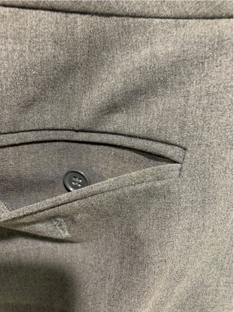 Size 18 New York & Co Womens Gray Dress Pants Cuffed Trousers