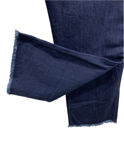 Size 20WP Belle by Kim Gravel Pull On Jeans Stretch Denim Raw Hem Womens Petite