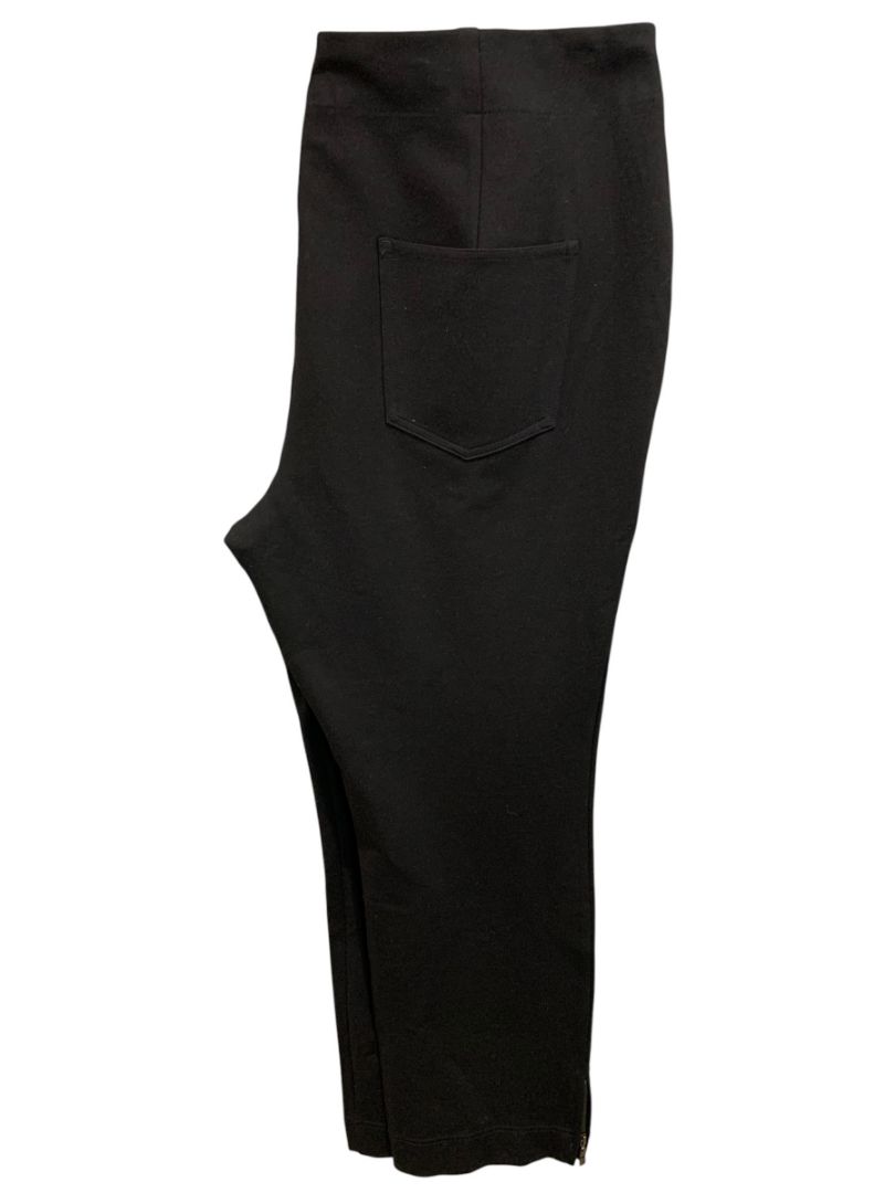 Size 22W Belle by Kim Gravel Womens Black Pants Pull On Stretch Pockets