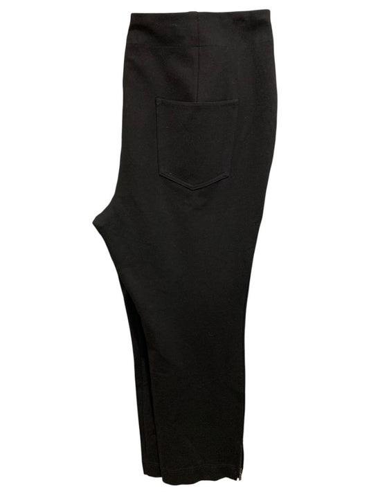 Size 22W Belle by Kim Gravel Womens Black Pants Pull On Stretch Pockets