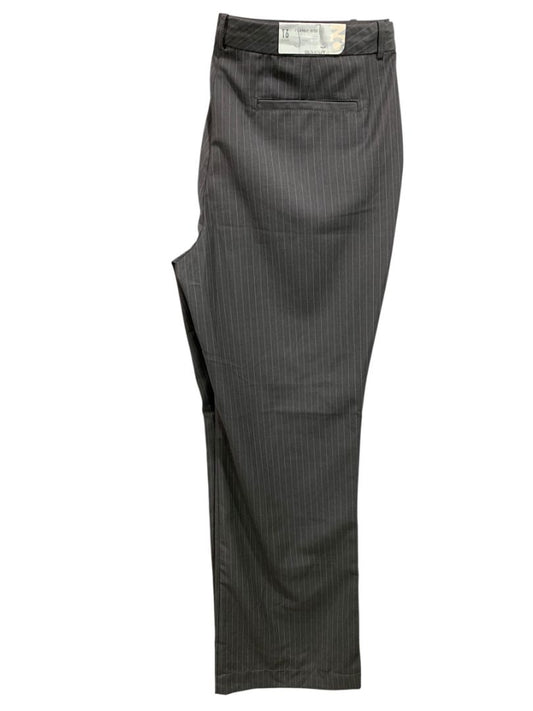 Size 16 Old Navy Womens Gray Pinstripe New Dress Pants Trousers Classic Rise