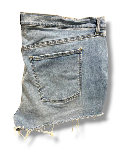 Size 24 Old Navy Plus Size Womens Distressed Jean Shorts Mid-Rise Boyfriend