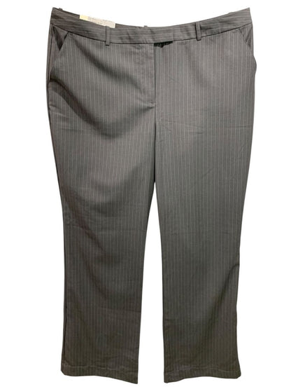 Size 16 Old Navy Womens Gray Pinstripe New Dress Pants Trousers Classic Rise