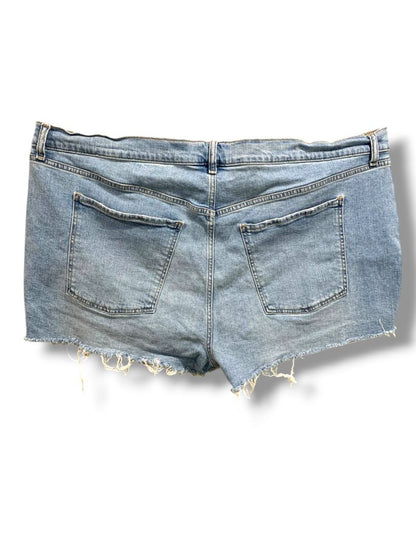 Size 24 Old Navy Plus Size Womens Distressed Jean Shorts Mid-Rise Boyfriend