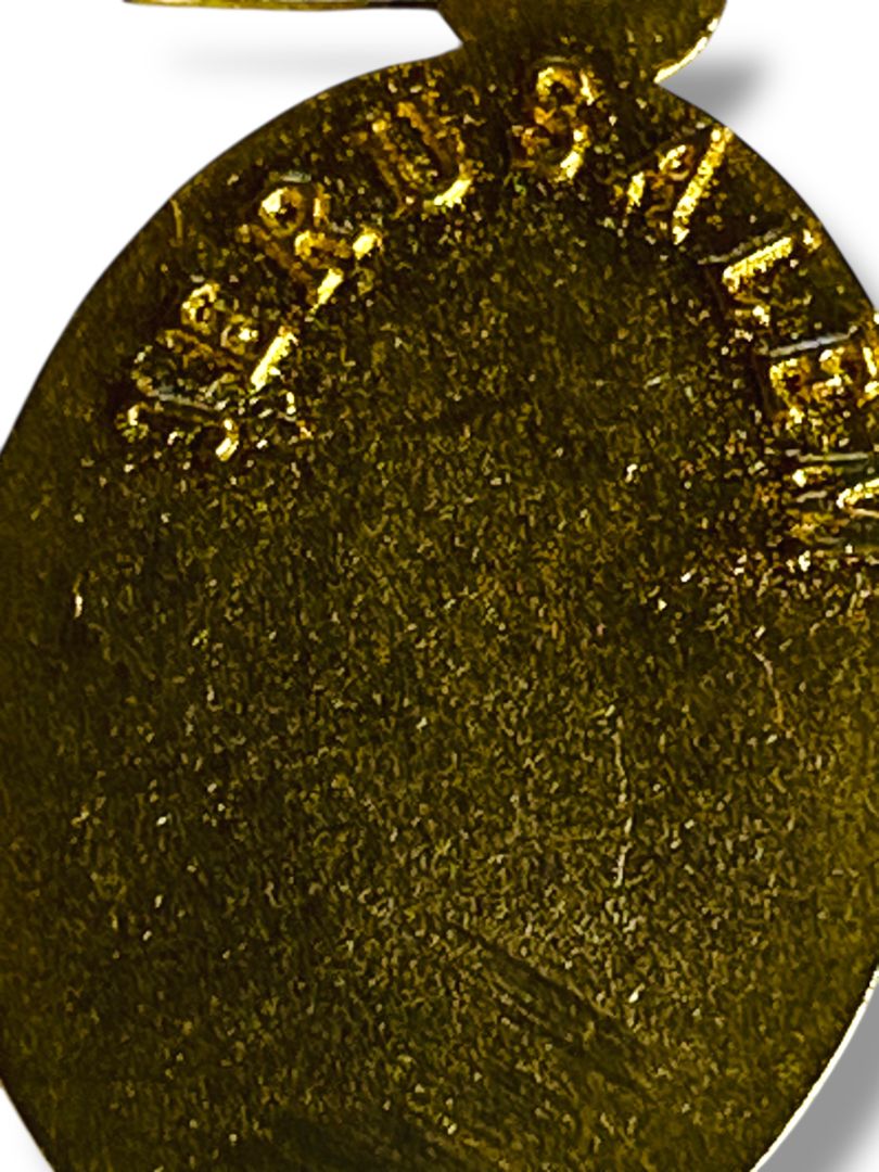 Jerusalem Pendant Mother of Perpetual Help Goldtone 1"