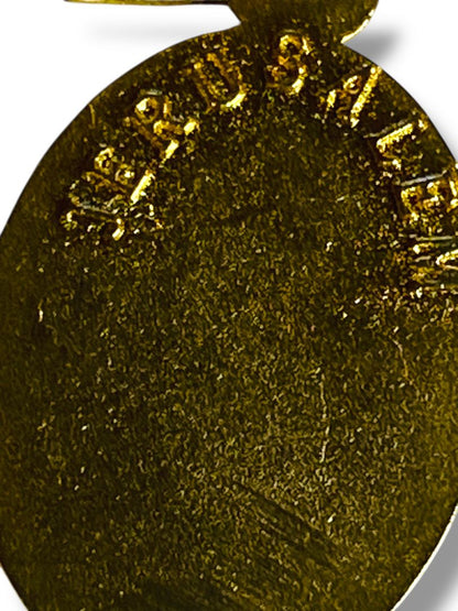 Jerusalem Pendant Mother of Perpetual Help Goldtone 1"