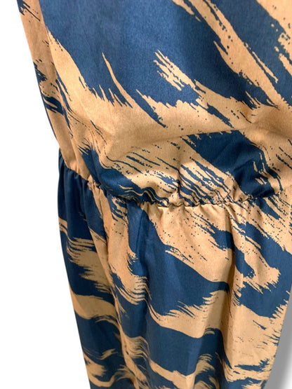 28 (5X) BloomChic Plus Size New Dress Abstract Print Brown Black Sleeveless