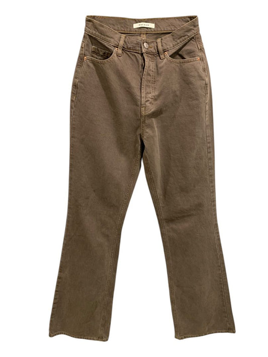 Size 25 PacSun Womens Brown Jeans Buttonfly Hi Rise Bootcut Denim