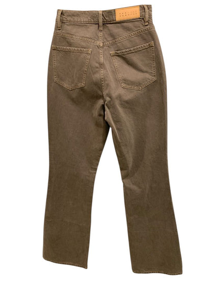 Size 25 PacSun Womens Brown Jeans Buttonfly Hi Rise Bootcut Denim