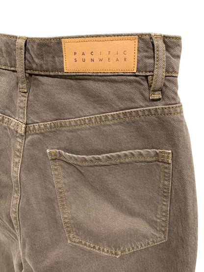 Size 25 PacSun Womens Brown Jeans Buttonfly Hi Rise Bootcut Denim