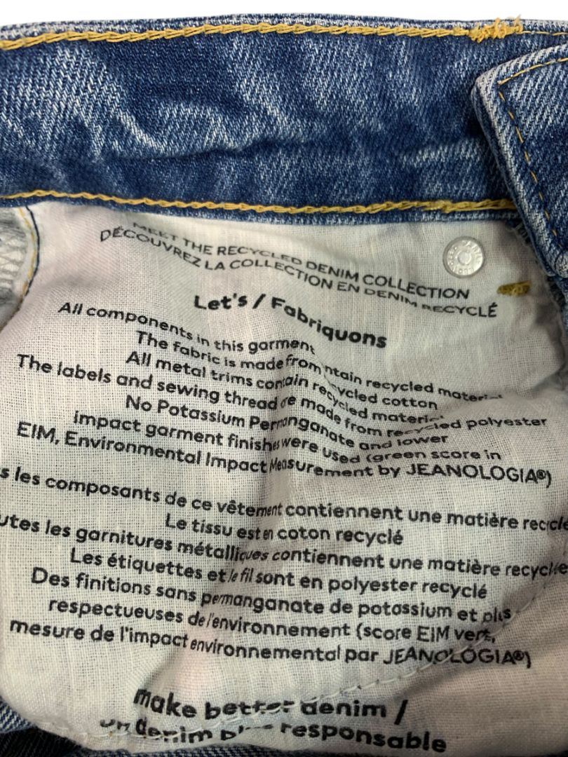 Size 0 H&M Womens 90s Baggy Jeans The Recycled Denim Collection 32" Inseam