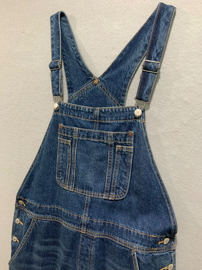 Size 14 Old Navy Womens Denim Jean Bib Overalls Blue Pants