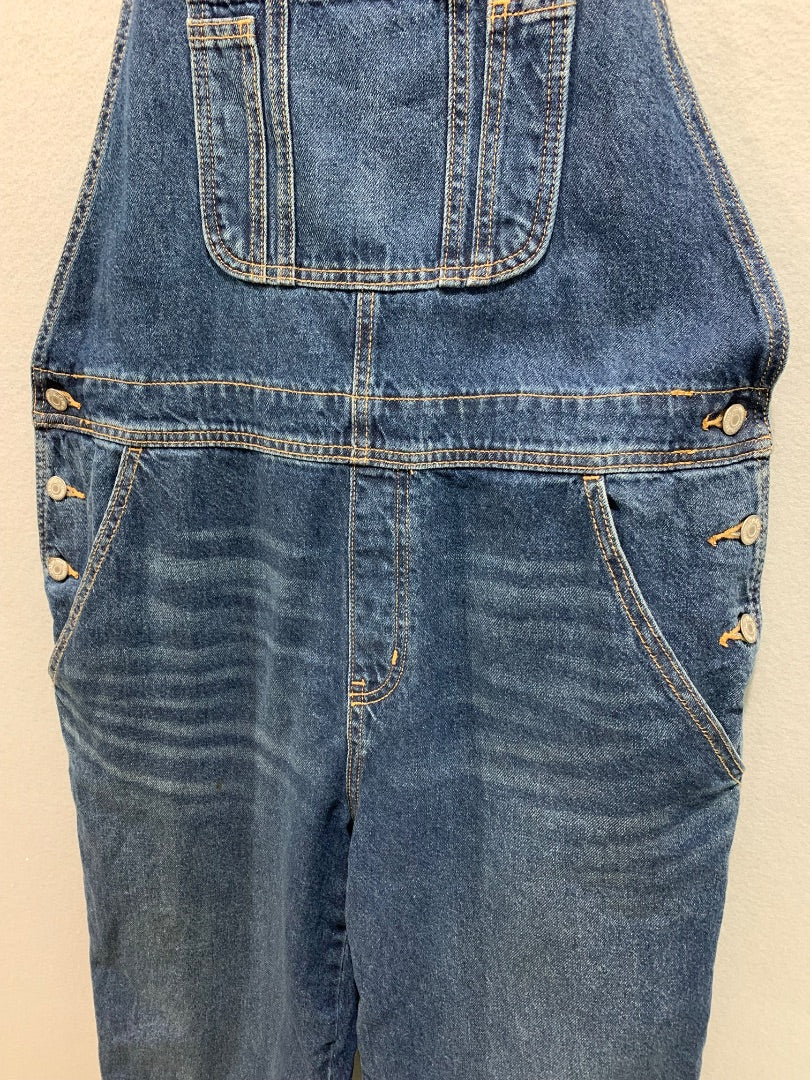 Size 14 Old Navy Womens Denim Jean Bib Overalls Blue Pants