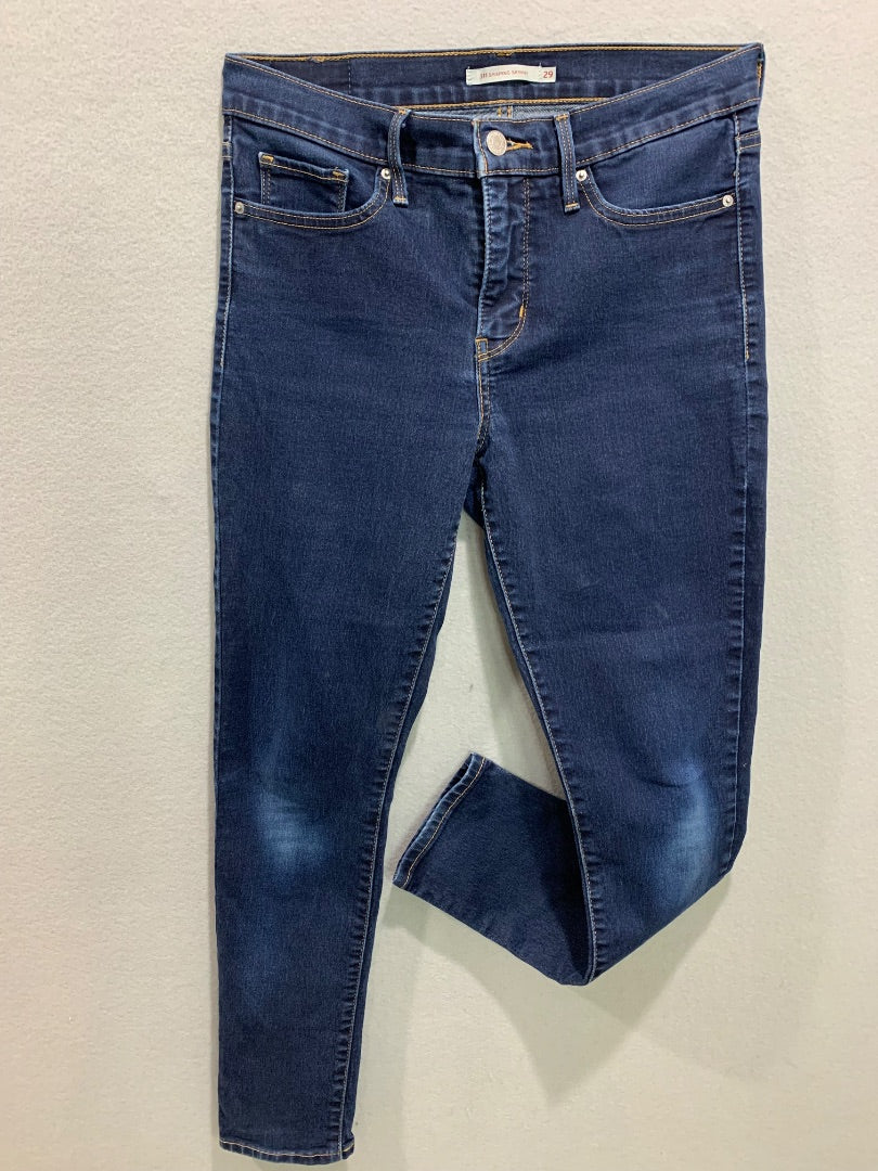 Size 29 Levis Womens 311 Shaping Skinny Jeans Stretch Denim Dark Blue