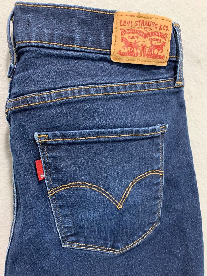 Size 29 Levis Womens 311 Shaping Skinny Jeans Stretch Denim Dark Blue