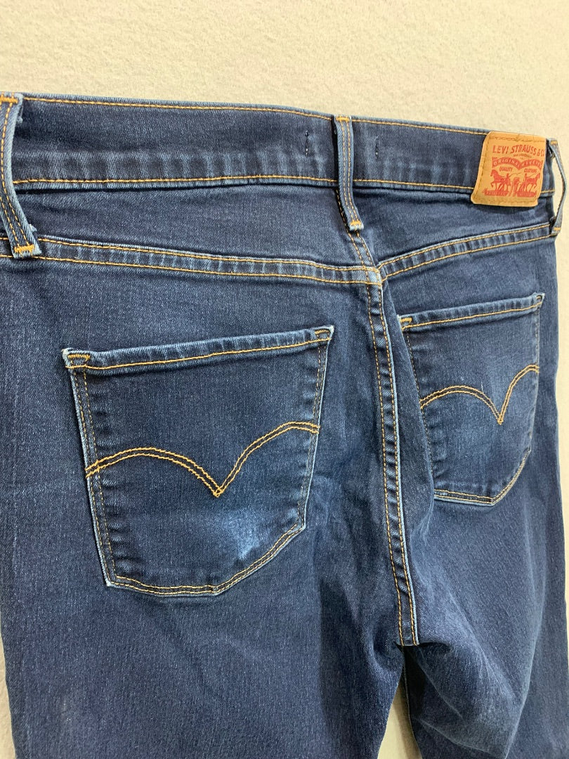 Size 29 Levis Womens 311 Shaping Skinny Jeans Stretch Denim Dark Blue
