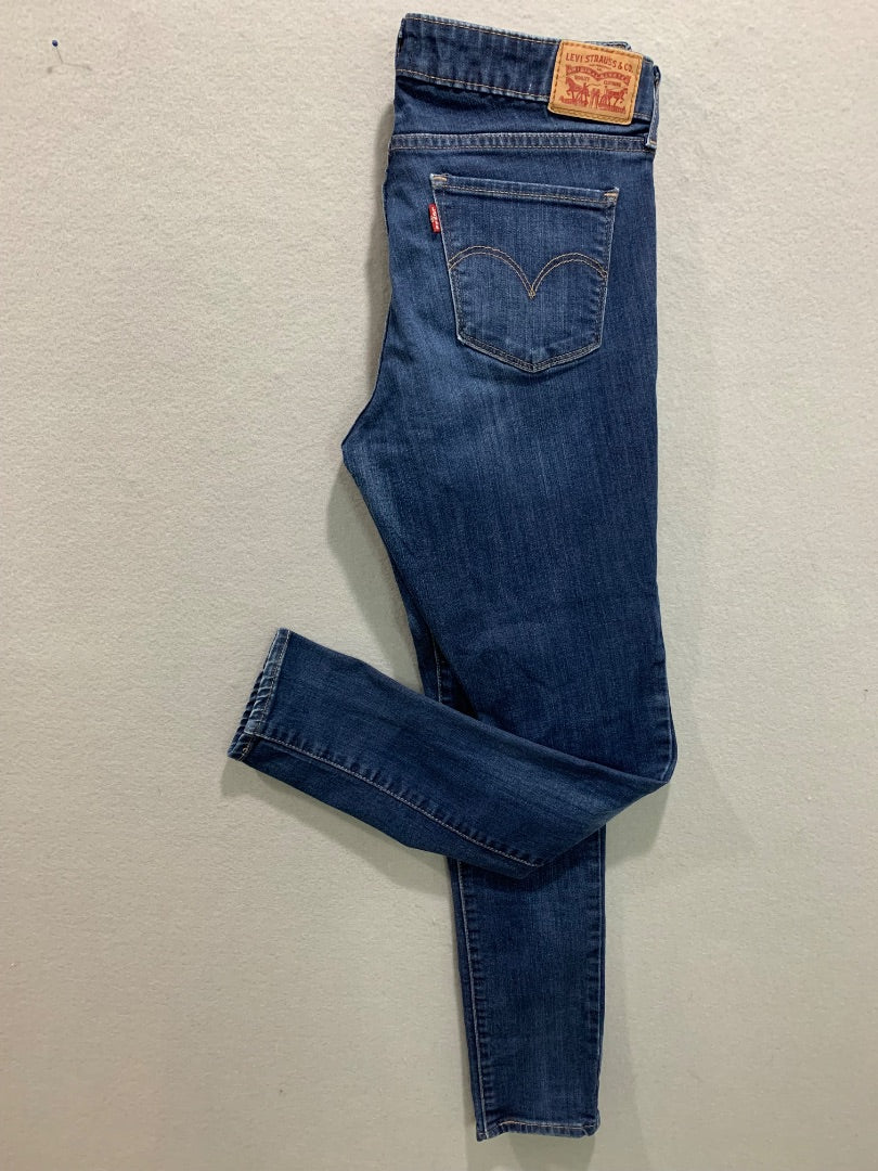 Size 30 Levis Womens 711 Skinny Jeans Stretch Denim
