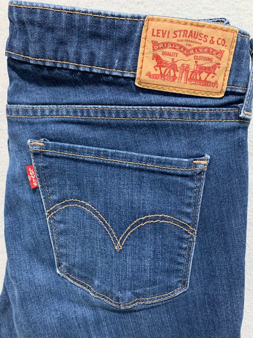 Size 30 Levis Womens 711 Skinny Jeans Stretch Denim
