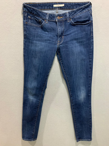 Size 30 Levis Womens 711 Skinny Jeans Stretch Denim