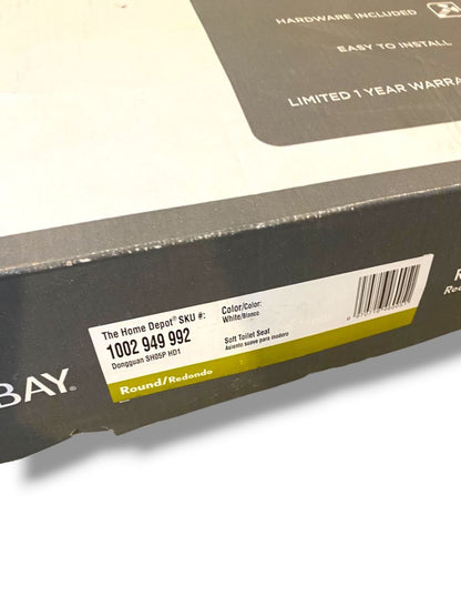 Glacier Bay New in Box Round White Soft Toilet Seat 1002 949 992