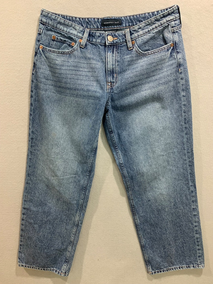 Size 10S Short Aeropostale Womens Low Rise Baggy Jeans Denim