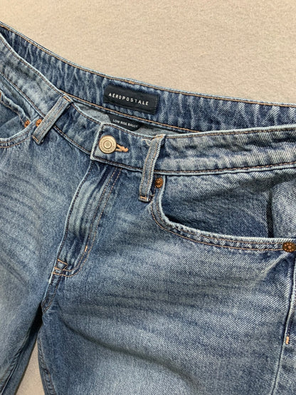Size 10S Short Aeropostale Womens Low Rise Baggy Jeans Denim