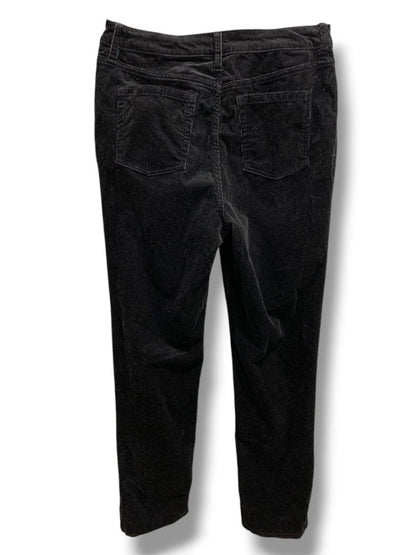 Size 10 Style & Co Womens Black Corduroy Pants 31" Inseam