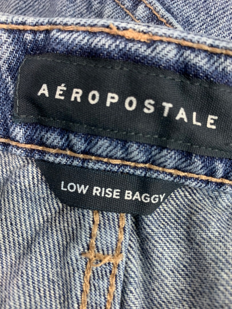 Size 10S Short Aeropostale Womens Low Rise Baggy Jeans Denim