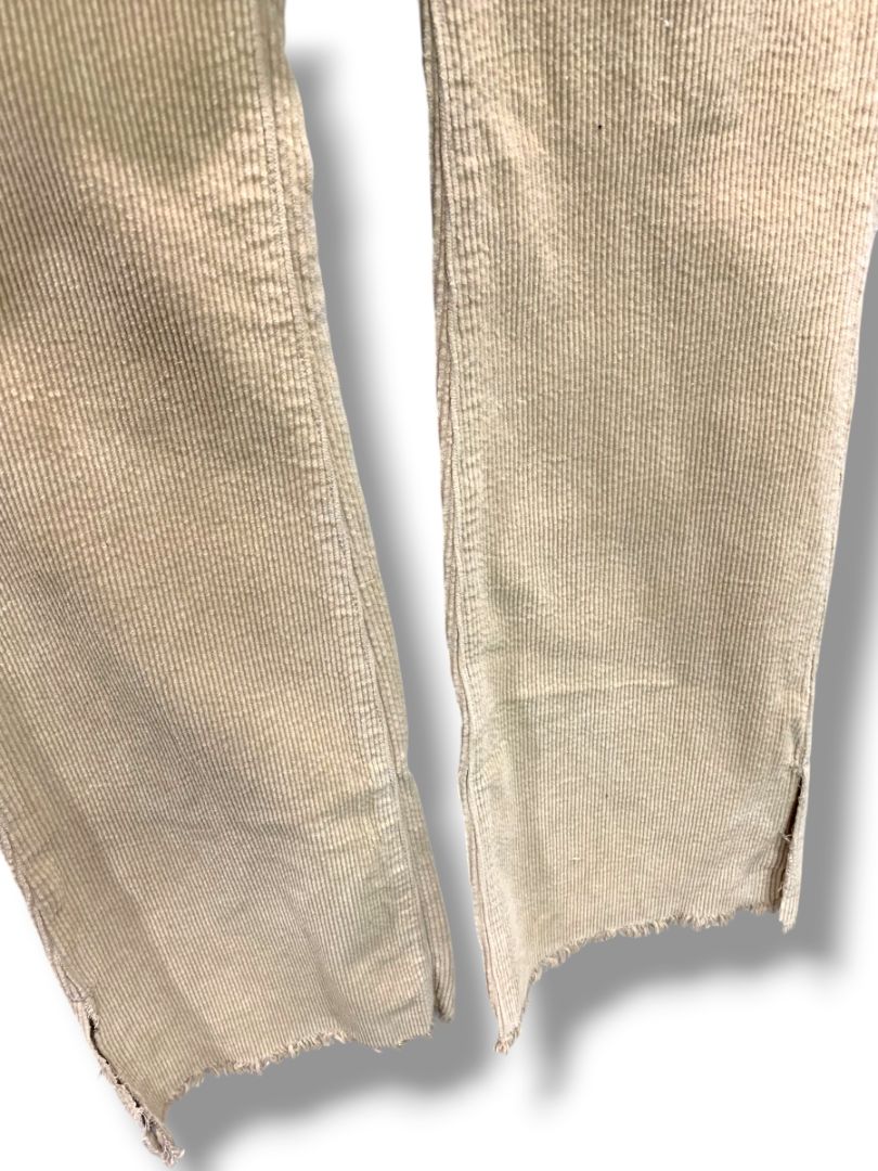 Size 25 PacSun Womens Tan Corduroy Low Rise Boot Cut Pants Stretch