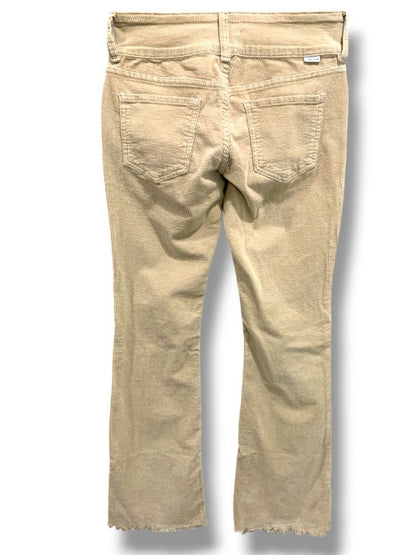 Size 25 PacSun Womens Tan Corduroy Low Rise Boot Cut Pants Stretch