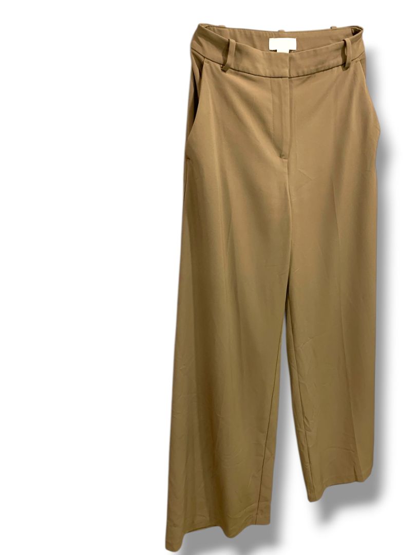 Size 2 H&M Womens Brown Wide Leg Dress Trousers 30" Inseam
