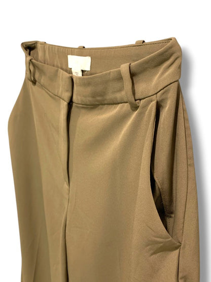 Size 2 H&M Womens Brown Wide Leg Dress Trousers 30" Inseam
