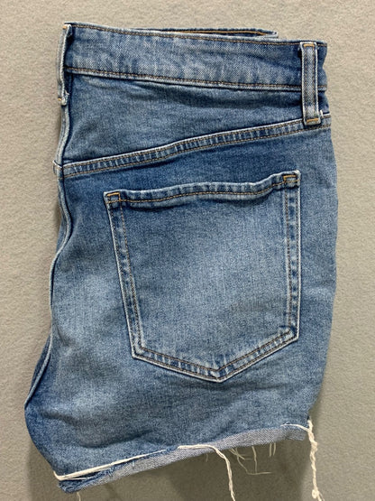 Size 14 Old Navy Womens O.G. Short Jean Distresssed High Rise Denim Shorts