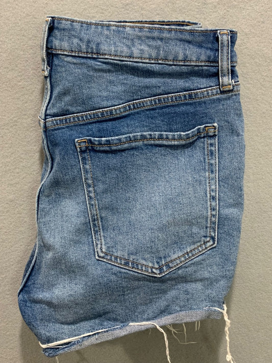 Size 14 Old Navy Womens O.G. Short Jean Distresssed High Rise Denim Shorts