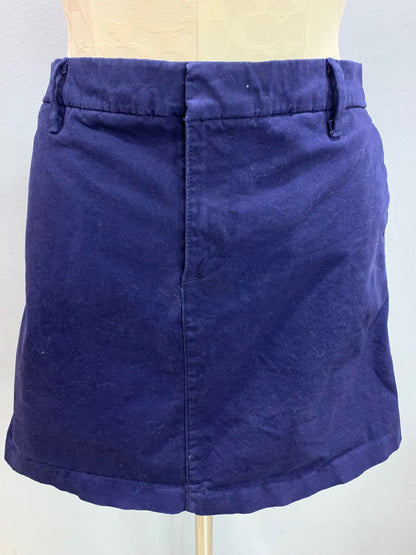 Size 8 Tommy Hilfiger Navy Blue Straight Chino Style Skirt