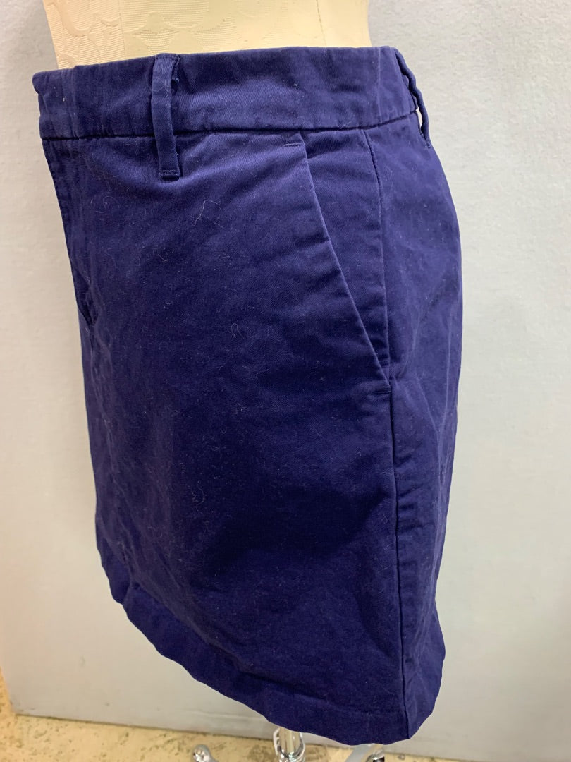 Size 8 Tommy Hilfiger Navy Blue Straight Chino Style Skirt