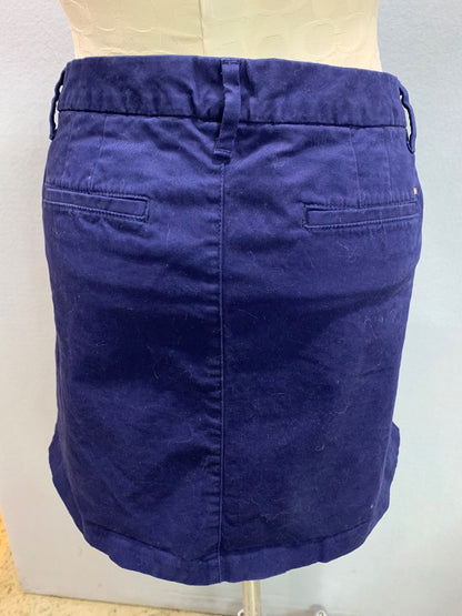 Size 8 Tommy Hilfiger Navy Blue Straight Chino Style Skirt