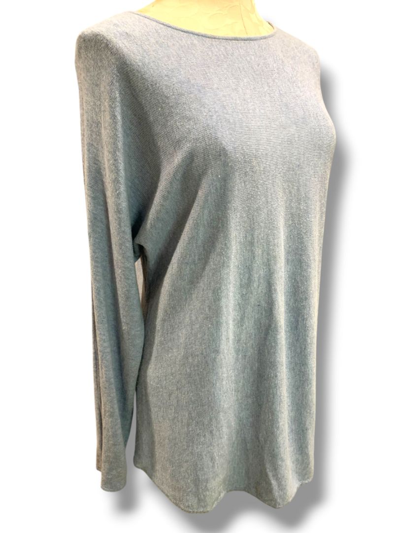 Medium Michael Kors Womens Blue Lightweight Sweater Tunic