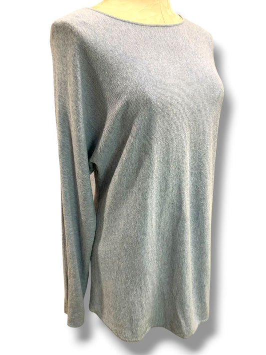 Medium Michael Kors Womens Blue Lightweight Sweater Tunic
