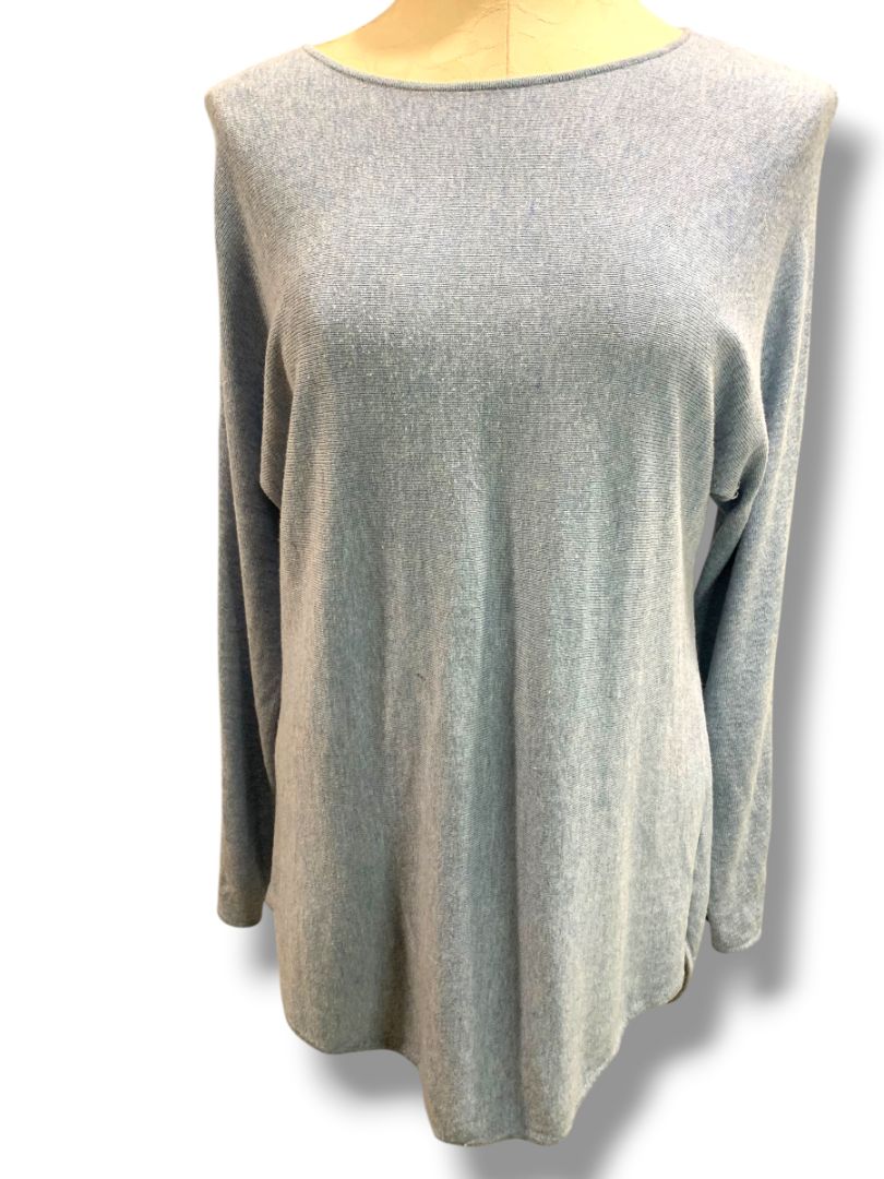 Medium Michael Kors Womens Blue Lightweight Sweater Tunic